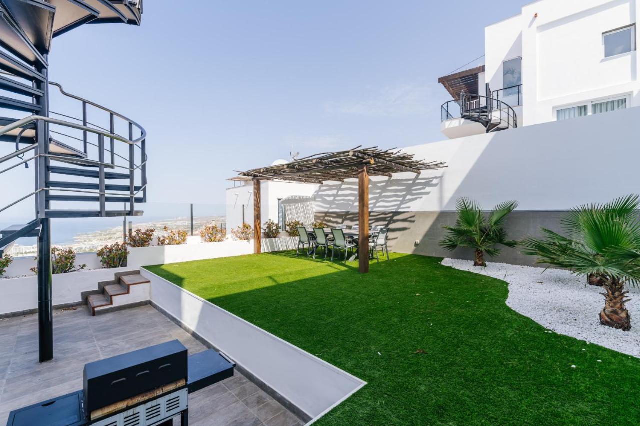 Sunset White Villa - Ocean View, Jakuzzi, Heated Pool, Air-Conditioning, Grill ปลายาเดลาสอเมริกาส ภายนอก รูปภาพ